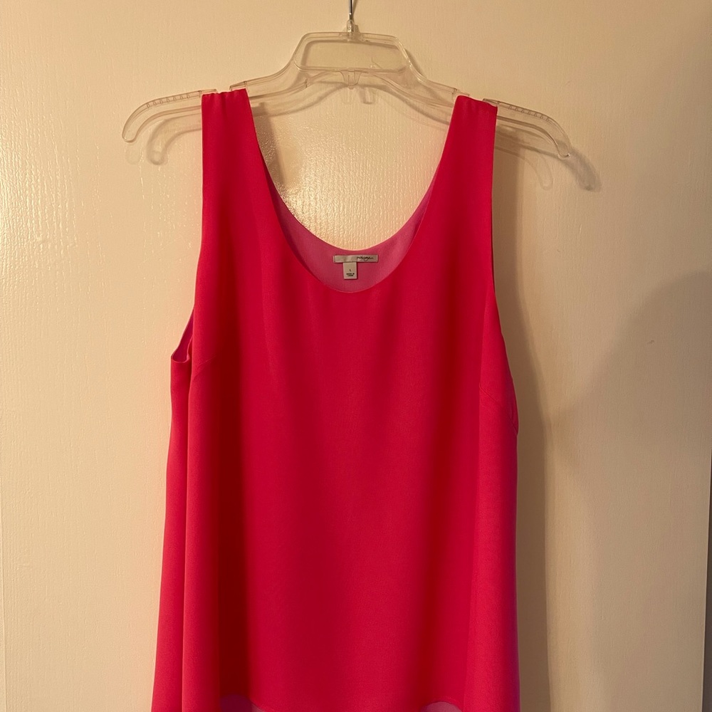 Halogen dark and light pink blouse tank